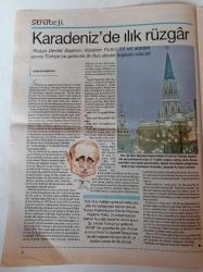Cumhuriyet Strateji Gazetesi - 23 Ağustos 2004 - Sayı 8 - Vladimir Putin Fotoğrafı - Rusya'nın Dış Politikası Ve Küresel Çabaları - Birleşmiş Milletler'de Rusya Batı Çekişmesi -- Avrupa Güvenlik Savunma Politikası Ve Türkiye