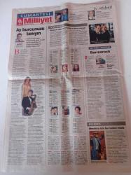 Milliyet Cumartesi Gazetesi - 9 Ağustos 2003 - Okan Yalabık Fotoğrafı - Dünya Felsefe Kongresi İstanbul'da - Türkiye Felsefe Kurumu Başkanı İonna Kuçuradi - Mehmet Demirkol - Eddie Murphy Afacanlarla - Gamze Özçelik