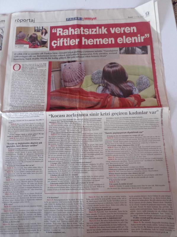 Milliyet Pazar Gazetesi 2 Ocak 2005 10 Yıllık Evli Ve Çocuklu  