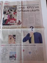 Milliyet KPSS Gazetesi - 24 Ekim 2008 - Murat Eğitim Kurumları - Açıköğretim - KPSS - - Türk Eğitim Sen Genel Başkanı İsmail Koncuk - ÖSYM'den KPSS Haritası - Levent Kayalarlı Fotoğrafı