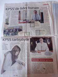 Milliyet KPSS Gazetesi - 24 Ekim 2008 - Murat Eğitim Kurumları - Açıköğretim - KPSS - - Türk Eğitim Sen Genel Başkanı İsmail Koncuk - ÖSYM'den KPSS Haritası - Levent Kayalarlı Fotoğrafı
