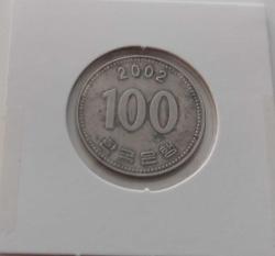 2002 GÜNEY KORE 100 WON ORİJİNAL MADENİ PARASI N2YY3 NADİR