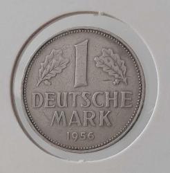 1956-F ALMANYA 1 MARK ORİJİNAL MADENİ PARASI AA1L2M NADİR