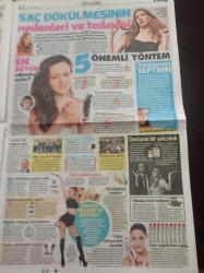 Sözcü Pazar Gazetesi - 22 Kasım 2015 - 70'lik Emel Sayın Turnede - Kenan İmirzalıoğlu ve Sinem Kobal Fotoğrafı - David Beckham - Gülben Ergen Erhan Çelik Çifti - Güdük Necmi Halit Akçatepe 78 Yaşında - Çok Güzel Hareketler Bunlar