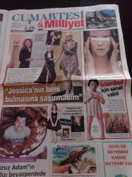 Milliyet Cumartesi Gazetesi - 12 Eylül 2009 - Hayrettin Karaoğuz Fotoğrafı - Kızsız Adam'ın Yıldızı Beyaz Perdede - İstanbul İçin Sanat Vakti - Alacakaranlık Oyuncularını Bir Türk Kızı Giyindiriyor Melis Kuriş