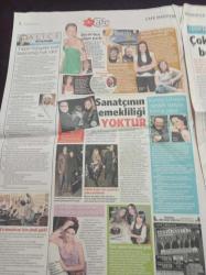 Milliyet Cafe Gazetesi - 16 Aralık 2008 - 2008'in Jet Ayrılıkları - Süreyya Yalçın ve Önder Bekensir - Tuba Büyüküstün 25 Yaş Paniği Yaşıyormuş- Sezen Aksu -  Yaşar Gaga - Beyazıt Öztürk - Sertab Erener