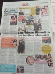 Milliyet Cafe Gazetesi- 27 Ocak 2009 - Tamer Karadağlı Kızım Benim Gibi Birini Beğenirse Yandım - Vildan Atasever - Keremcem - Yasemin Ergene - Erkeklerin Korkulu Rüyası Prostat - Issız Adam'ı Kim Keşfetti - Mustafa Sandal Dedesiyle Film Çekecek
