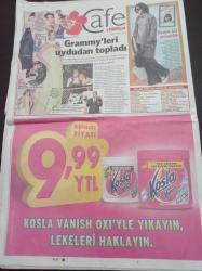 Milliyet Cafe Gazetesi - 12 Şubat 2008 - Teoman Kendimi İşsiz Gibi Hissediyorum - Hande Subaşı 14 Şubat Hayalim Romantik Bir Gezi - Tarkan'dan Sevgiliye Sürpriz Doğum Günü - Gulben Ergen Son Şarkısı Facebook'u Hala Arıyor