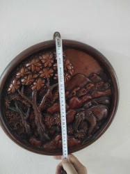 70 Yıllık Ağaç Oyma Duvar Tabağı