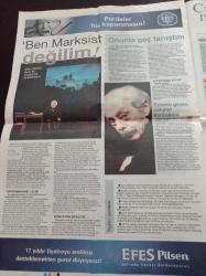 Cumhuriyet Haftasonu Gazetesi - 14 Mart 2009 -  Sayı 146 - Karl Marx Döndü Hem De Çarpıcı Bir Açıklamayla Ben Marksist Değilim - Genco Erkal -Cemal Süreyya - Neden Hatay'a Gidilir - Dinamo'nun Gençleri Birçok Menekşe - Kıymete Binen Ressam Ve İkiyüzlülük - Güneşi Gördüm - Mahsun Kırmızıgül