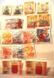 İSVİÇRE PULLARI LOTU VE 1 AD HOLLANDA