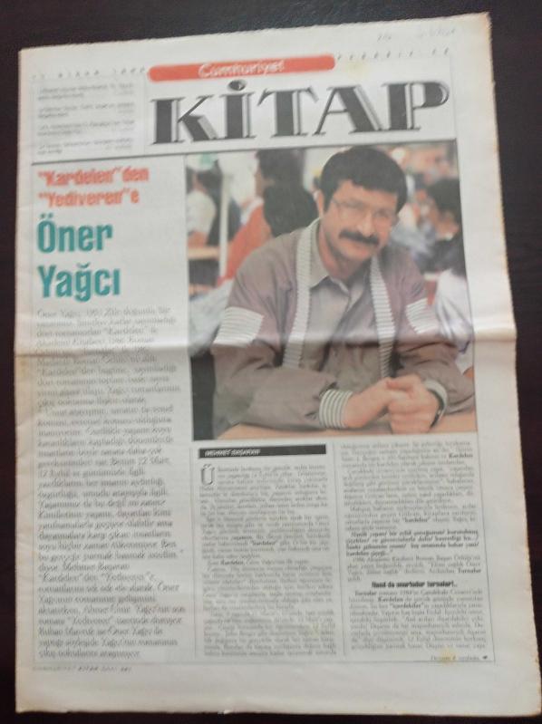 Cumhuriyet Kitap Gazetesi 11 Nisan 1996 Sayı 321 Kardelen den  