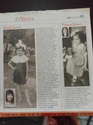 Milliyet 23 Nisan Gazetesi- 23 Nisan 2004 -   Ajda Pekkan -Güher Ve Süher Pekinel- Hülya Koçyiğit -Onlar Da Çocuktu - Ünlülerin Çocukluk Fotoğrafları - Bülent Ecevit - Patrik Bartholomeos - Abdullah Gül - Şener Şen - Atilla İlhan - Sergen Yalçın - Sakıp Sabancı