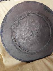 OSMANLI DÖNEMİ ERMENİ USTA İŞİ, YOĞUN SÜSLEMELİ, BÜYÜK BOY BAKIR PİLAVLIK.