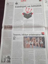 Cumhuriyet Pazar Gazetesi - 1 Nisan 2018 - Sayı 13 - Üç Kelebek Kendi Kozalarında - Bartu Küçükçağlayan - Üniversite Fikret'tir - Mekteb-i Sultani - Boğaziçi Üniversitesi - Güvercin Tedirginliği - Edebiyat Ve Kötülük - B Sınıfı Dövüş Filmi Misilleme - Taş Gibi Kim Wilde- Beyoğlu Attık Marjinal Arapların - Deniz Seki