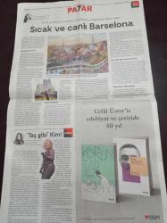 Cumhuriyet Pazar Gazetesi - 1 Nisan 2018 - Sayı 13 - Üç Kelebek Kendi Kozalarında - Bartu Küçükçağlayan - Üniversite Fikret'tir - Mekteb-i Sultani - Boğaziçi Üniversitesi - Güvercin Tedirginliği - Edebiyat Ve Kötülük - B Sınıfı Dövüş Filmi Misilleme - Taş Gibi Kim Wilde- Beyoğlu Attık Marjinal Arapların - Deniz Seki