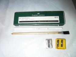 FABER CASTELL BEYAZ ASETAT KALEMİ TERZİ İŞARET KALEMİ+FABER KALEM SİLGİ+KALEMTRAŞ HEPSİ SIFIR ORJİNAL KALİTELİ+ÜCRETSİZ KARGO