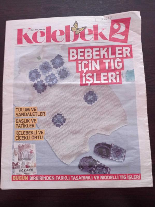 Kelebek 2 Gazetesi 1 Mart 2017 Bebekler İçin Tığ İşleri  