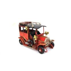 Nostaljik EL YAPIMI METAL MAKET ARABA (Hediyelik Vitrin ve Masa Üstü Ürün)RETRO