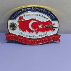 R58-----LİONS 2016-2017 TÜRKİYE HARİTALI ROZET