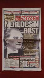 Sözcü Gazetesi 10 Kasım 2016 Neredesin Dost, Trump Vurdu Dolar 3.30'a Çıktı, Serbest Piyasa Merhem Olmadı, Dünyaya Trump Şoku, Erdoğan: Hayra Yormak Gerekir, Atatürk İçin Yelkenler Fora, 4.Yıldız Yolunda En Önemli Viraj, Güneş: Karakter Sağlam Olmalı, Bruma'ya Kanca