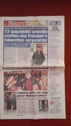 Sözcü Gazetesi 1 Mayıs 2015 Atatürk'ün Önünde Teslimiyet Anlaşması,AKP CHP'yi Kapattıracak,Yaşar Kemal'i Kaybettik,Kulübede Altın Buldu,Şampiyonluk Coşkusu Gibi,Kocaman Darbe,Fener'e Dost Kazığı,Kaza İstemiyorum,Yanal Gidiyor,TFF'ye Maçımızı Öne Alın Başvurusu