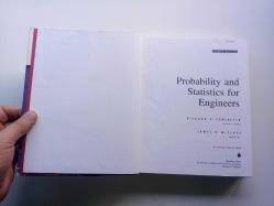 PROBABILITY AND STATISTICS FOR ENGINEERS 4 (SECOND HAND, HARD COVER)