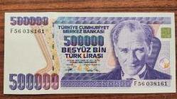 BEŞ YÜZ BİN (500 000)TÜRK LİRASI 7. EMİSYON 3. TERTİP  ÇİL++   F56 038161