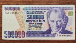 BEŞ YÜZ BİN (500 000)TÜRK LİRASI 7. EMİSYON 3. TERTİP  ÇİL++   F56 038160