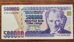 BEŞ YÜZ BİN (500 000)TÜRK LİRASI 7. EMİSYON 3. TERTİP  ÇİL++   F56 038159