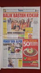 Sözcü Gazetesi 15 Ekim 2014 Arka Sokaklarda Neler Oluyor, Bilal - Burak Erdoğan Ve İsviçre Bankalarındaki Hesaplar, Karadeniz'deki HES'ci Çeşme'de Çevreci Oldu, Tapusunu Alıyorlar, Eskişehir Kaynıyor, Ahımız Var Hocam, Aysal: Balık Baştan Kokar, Fener'den Alper Sürprizi