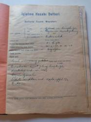 1959 TAKSİCİLİK KONULU İŞLETME HESABI DEFTERİ...