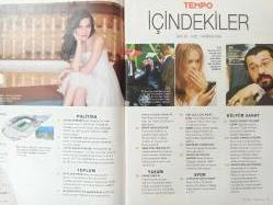 Tempo Dergisi - 10 Nisan 2008 - Burcu Kara - Soner Yalçın - Recep Tayyip Erdoğan - Abdullah Gül - Mehmet Özdilek - Yüksek Sadakat - Ceza Rap - Gripin - Serkan Çağrı - Brigitte Bardot - AKP 'nin şifreleri - Ankara'daki Tecavüz Kampları - AKP'nin başkan adayları - İnternette satılık forvet - Claudia Cardinale rüzgarı - Süleyman Demirel - Fenerbahçe - Nihat Hatipoğlu - Beşiktaş - Aşk elde edene kadar güzel - Avrupa'nın ucundaki simya tepeleri -