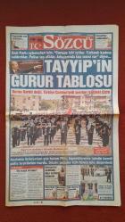 Sözcü Gazetesi 26 Haziran 2013 Tayyip'in Gurur Tablosu,Apo'nun Polisleri Törenle Diploma Aldı,Atatürk Türkiye'sinde Yaşıyoruz ve Bunu Değiştirmeyiz,Arda Yine Sinemsiz,UEFA Ceza Yağdırdı,Merçil: İtiraz Edeceğiz,Önceliğimiz Melo'nun Yeri,12 Altın Adam,Giray'da Transfer Oyunu