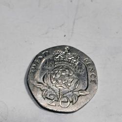 PR55-----MADENİ PARA 1995 İNGİLTERE 20 PENCE