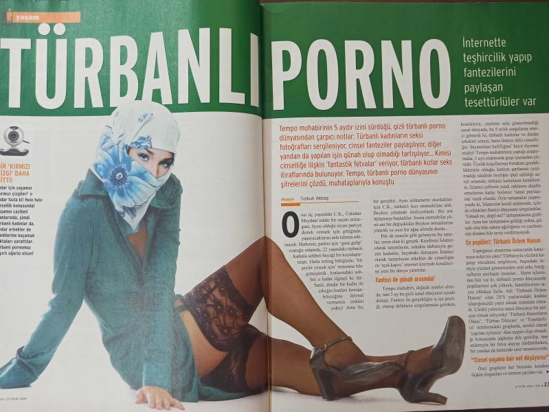 Tempo Dergisi 27 Eylül 2005 Türbanlı Porno İnternette  