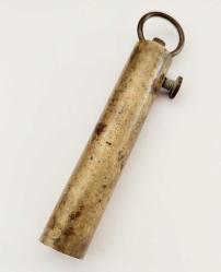 BARUT ÖLÇEĞİ, PİRİNÇ ÇOK ESKİ KOLEKSİYONLUK BARUT ÖLÇEĞİ..