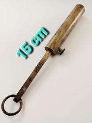 BARUT ÖLÇEĞİ, PİRİNÇ ÇOK ESKİ KOLEKSİYONLUK BARUT ÖLÇEĞİ..