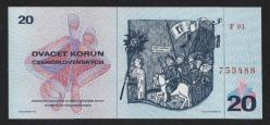 ** ÇEKOSLAVAKYA ( 20 * KORUN ) 1970 * F  1 - ÇİL