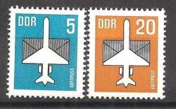 ALMANYA DDR 1983 UÇAKLAR - HAVAYOLU POSTASI MNH