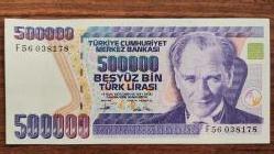 BEŞ YÜZ BİN (500 000)TÜRK LİRASI 7. EMİSYON 3. TERTİP ÇİL++ F56 038178