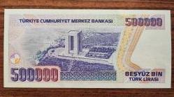 BEŞ YÜZ BİN (500 000)TÜRK LİRASI 7. EMİSYON 3. TERTİP ÇİL++ F56 038174