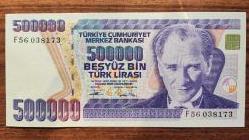 BEŞ YÜZ BİN (500 000)TÜRK LİRASI 7. EMİSYON 3. TERTİP ÇİL++ F56 038173