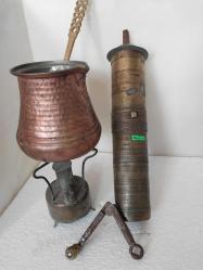 OSMANLI KAHVE DEĞİRMENİ,  ANTİKA OSMANLI USTA DAMGALI, OSMANLICA  ORİJİNAL NADİR ÇIKAN KAHVE DEĞİRMENİ