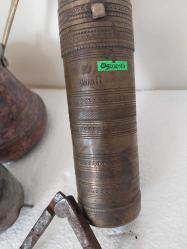 OSMANLI KAHVE DEĞİRMENİ,  ANTİKA OSMANLI USTA DAMGALI, OSMANLICA  ORİJİNAL NADİR ÇIKAN KAHVE DEĞİRMENİ