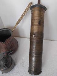 OSMANLI KAHVE DEĞİRMENİ,  ANTİKA OSMANLI USTA DAMGALI, OSMANLICA  ORİJİNAL NADİR ÇIKAN KAHVE DEĞİRMENİ