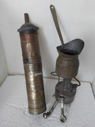 OSMANLI  USTA DAMGALI KAHVE DEĞİRMENİ,   ANTİKA OSMANLI DAMGALI,  ORİJİNAL NADİR ÇIKAN KAHVE DEĞİRMENİ