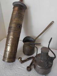 OSMANLI  USTA DAMGALI KAHVE DEĞİRMENİ,   ANTİKA OSMANLI DAMGALI,  ORİJİNAL NADİR ÇIKAN KAHVE DEĞİRMENİ