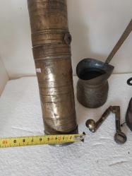 OSMANLI  USTA DAMGALI KAHVE DEĞİRMENİ,   ANTİKA OSMANLI DAMGALI,  ORİJİNAL NADİR ÇIKAN KAHVE DEĞİRMENİ