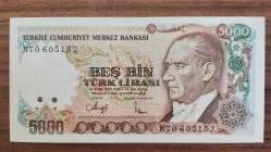 BEŞ BİN (5000)TÜRK LİRASI 7. EMİSYON 4. TERTİP ÇİL++ H70 605152